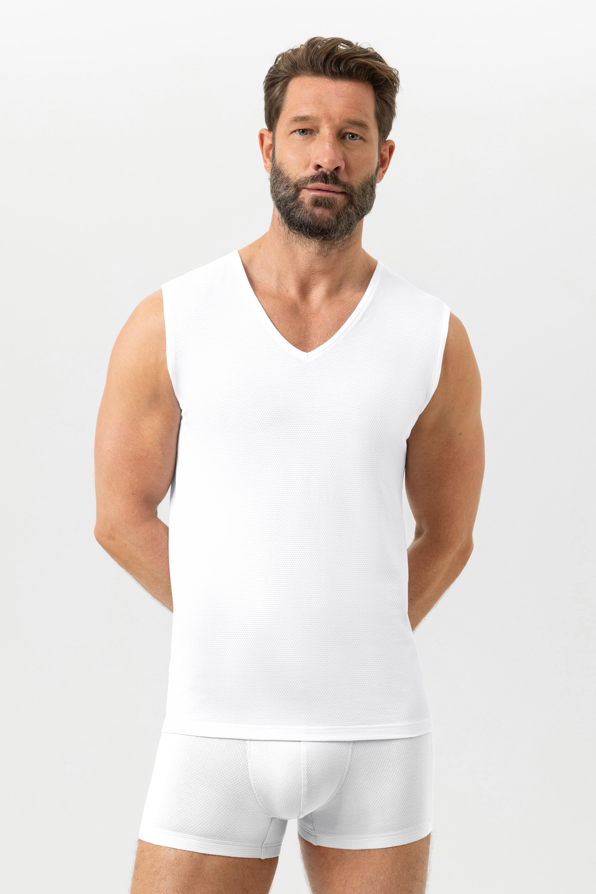 Maglia avorio a maniche lunghe con cashmere Mey | ABBIATI
